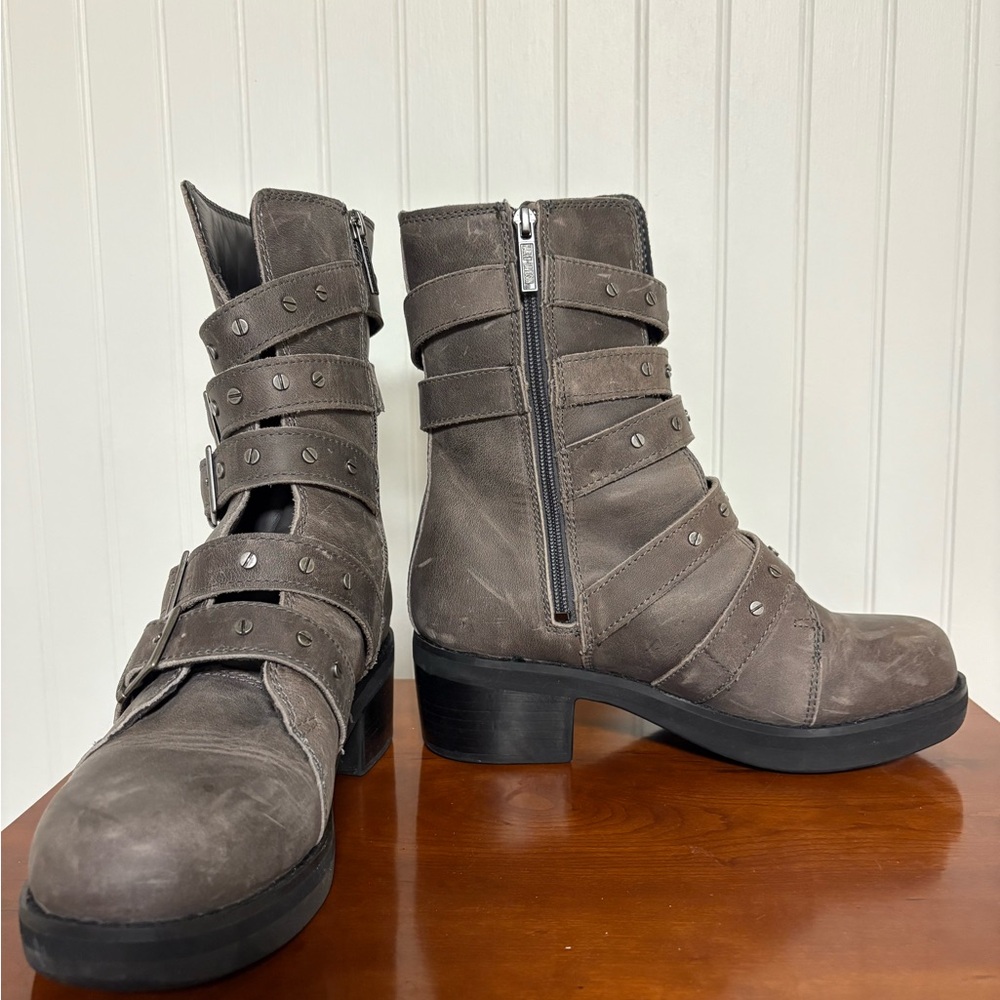 Harley-Davidson Dark Gray Combat Boots